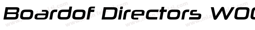 Boardof Directors W00 RgIt Regular字体转换